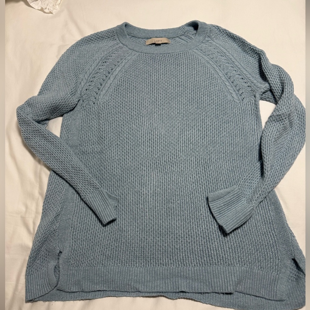LOFT Knit Sweater | light blue